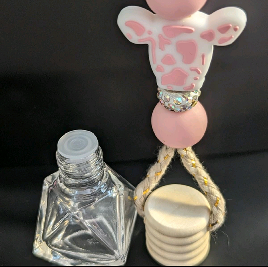 Pink spotted Cow with rhinestones