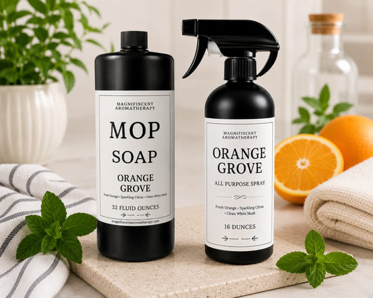 Mop soap orange grove & orange groove all purpose spray