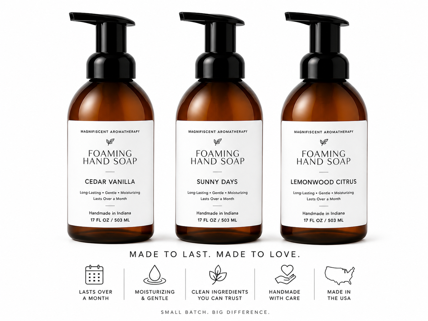 17oz Moisturizing Foaming Hand Soap | Plant-Based Care