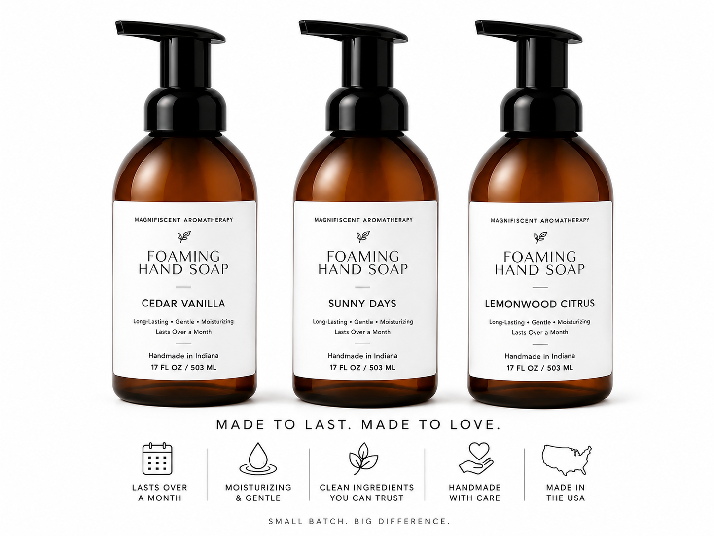 17oz Moisturizing Foaming Hand Soap | Plant-Based Care